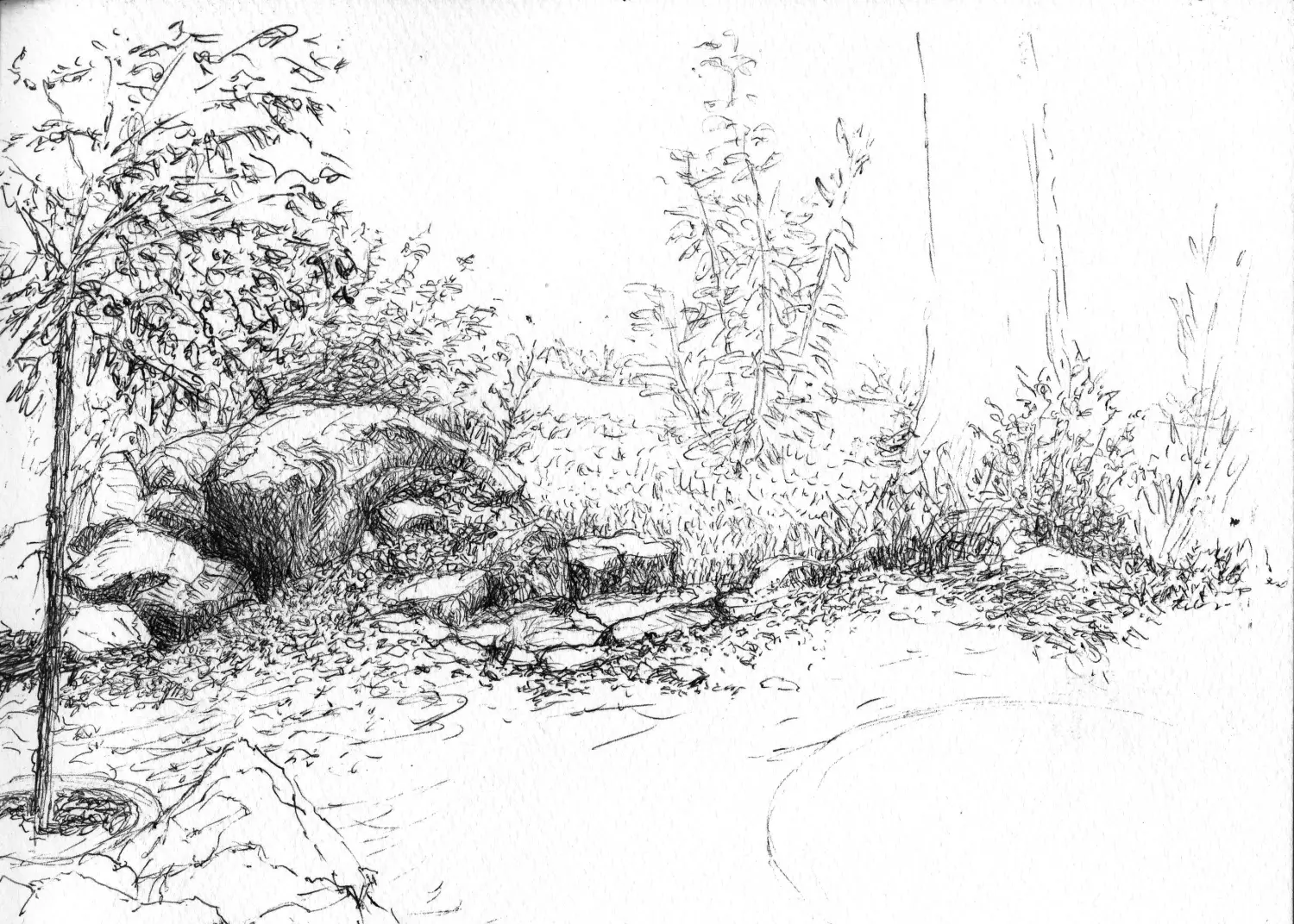 ´Terrasse´  (Bayrischzell)  Kugelschreiber