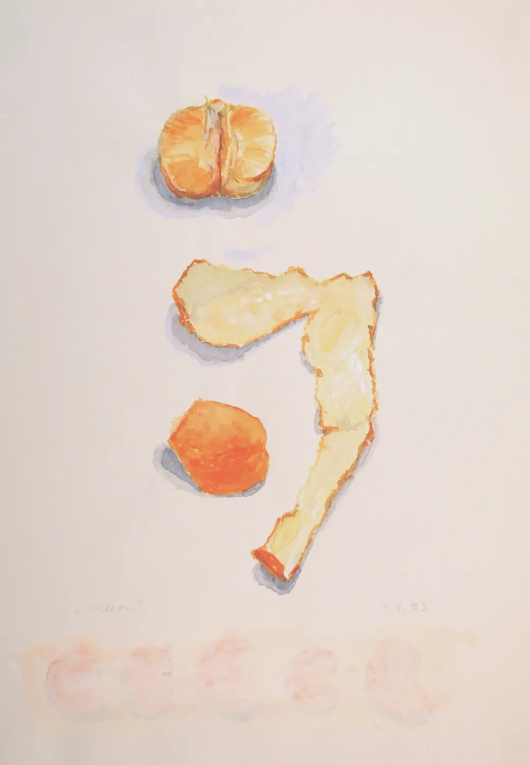 ´Mandarine´(Lermoos) Aquarell