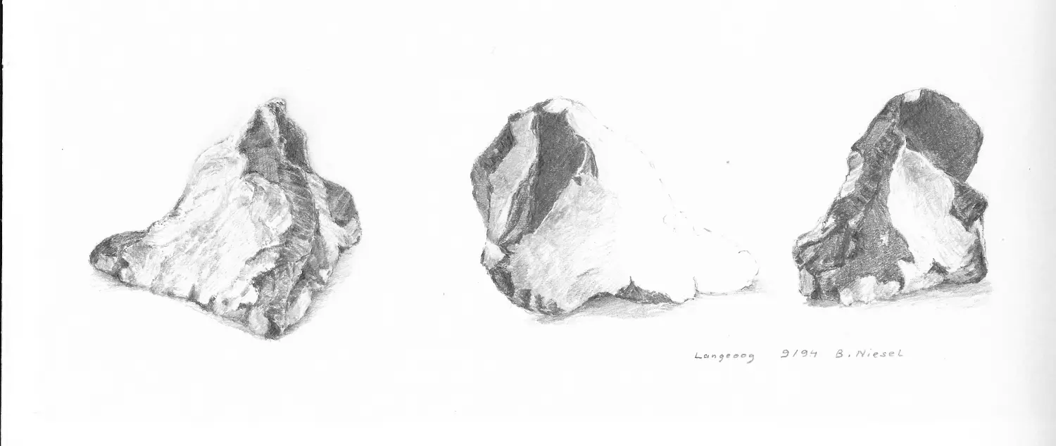 ´Feuersteine´ (Langeoog)  Bleistiftzeichnung