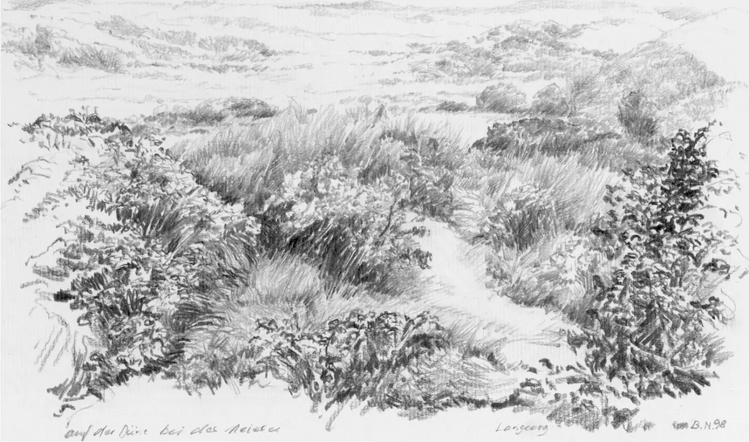 01´ Meierei´ (Langeoog) Bleistiftzeichnung